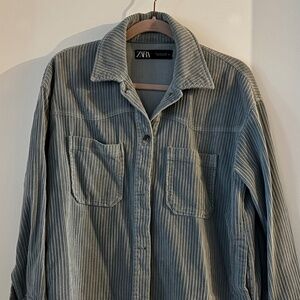Zara Light Blue Shacket